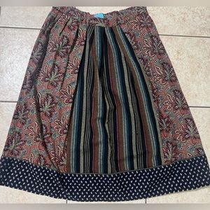Kenzo rare vintage maxi flared boho hippie 90s wool skirt size S